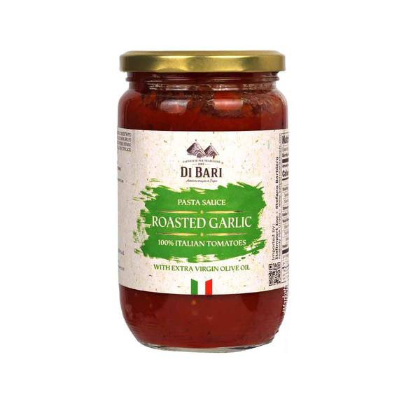 Di Bari Roasted Garlic Pasta Sauce, 100% Italian Tomatoes 1
