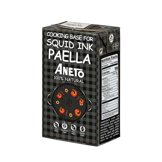 Aneto Squid Ink Paella Base Broth 1
