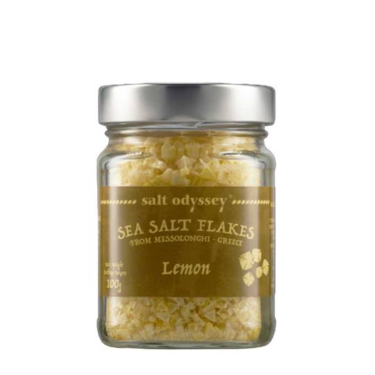 Salt Odyssey Lemon Sea Salt Flakes from Messolonghi 1