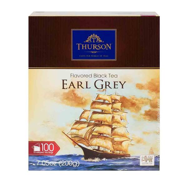 Thurson Earl Grey Black Tea, 100 Bags 2
