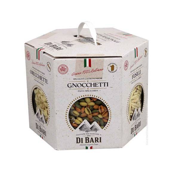 Di Bari 100% Italian Grain Pasta Briefcase: 6 Shapes, Bronze Cut 2