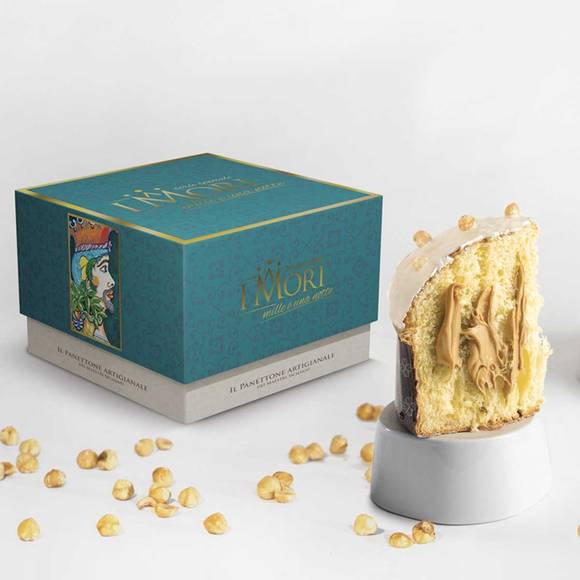 i Mori Sicilian Hazelnut Cream Panettone 1