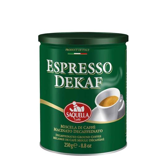Saquella Espresso Decaffeinated Ground Coffee 1
