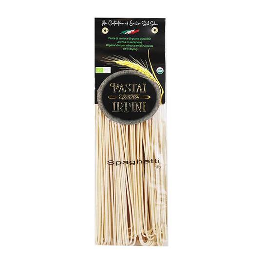 Pastai Irpini Organic Spaghetti, 100% Italian Durum Wheat Semolina 1