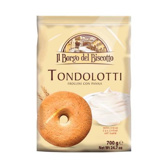 Borgo Del Biscotto Tondolotti Italian Cookies with Cream, Large 1