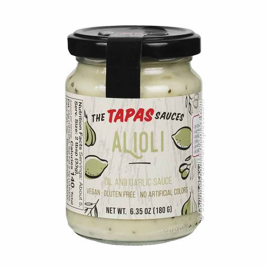 The Tapas Sauces Spanish Oil and Garlic Sauce Alioli, Vegan 1