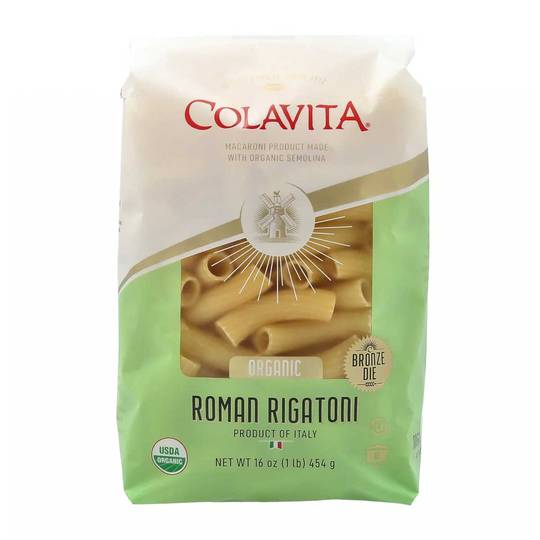 Colavita Italian Organic Roman Rigatoni Pasta 1