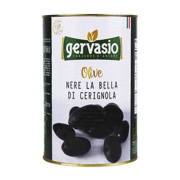 Gervasio Italian Black Cerignola Olives, Unpitted 1