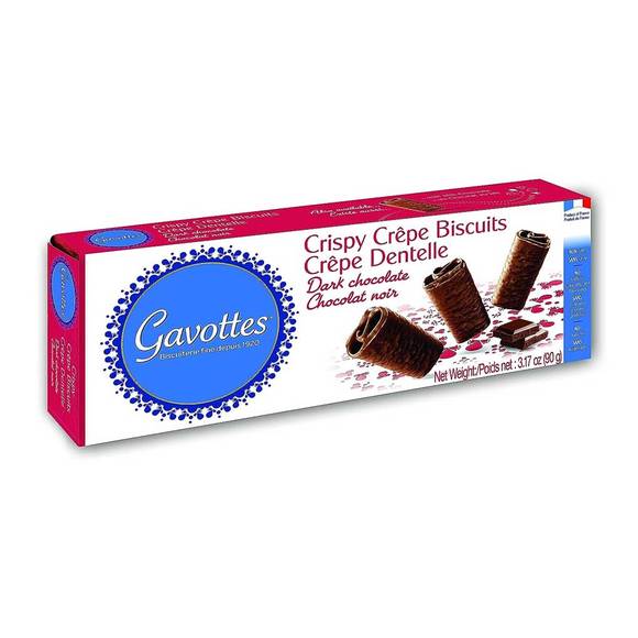 Gavottes Dark Chocolate Crepe Dentelle Cookies 1