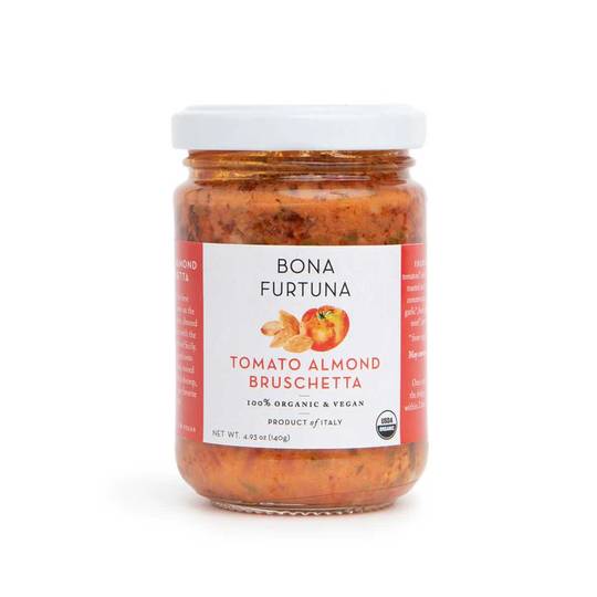 Bona Furtuna Organic & Vegan Tomato Almond Bruschetta 1