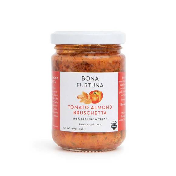 Bona Furtuna Organic & Vegan Tomato Almond Bruschetta 1