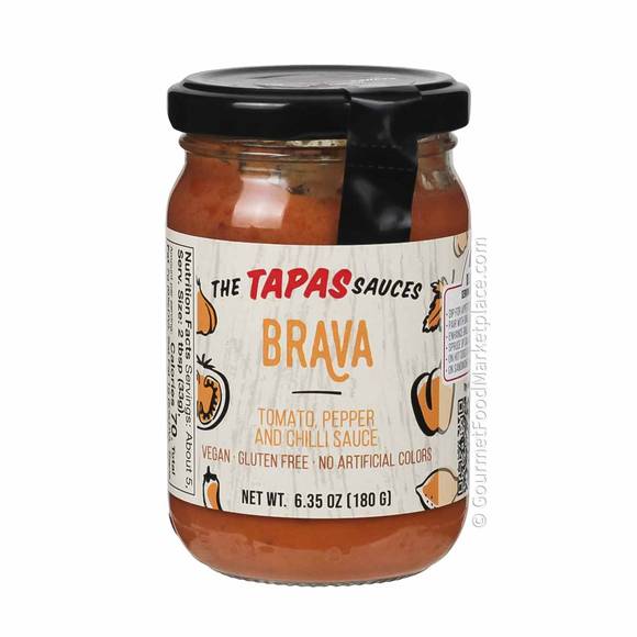 The Tapas Sauces Spanish Tomato, Pepper and Chili Sauce Brava, Vegan 1