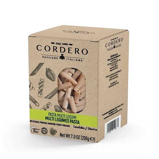 Cordero Organic Gluten Free Multi Legume Maccheroni 1