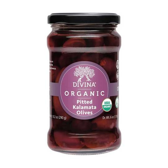 Divina Organic Pitted Kalamata Olives 1