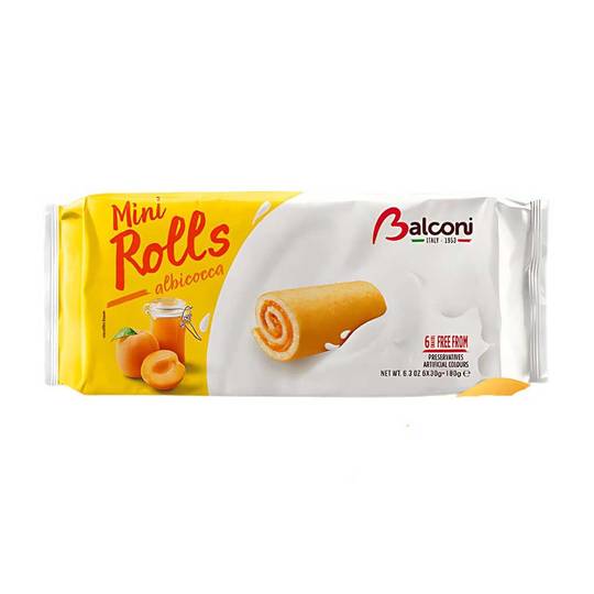 Balconi Rollino Snack Cakes with Apricot Jam Filling 1