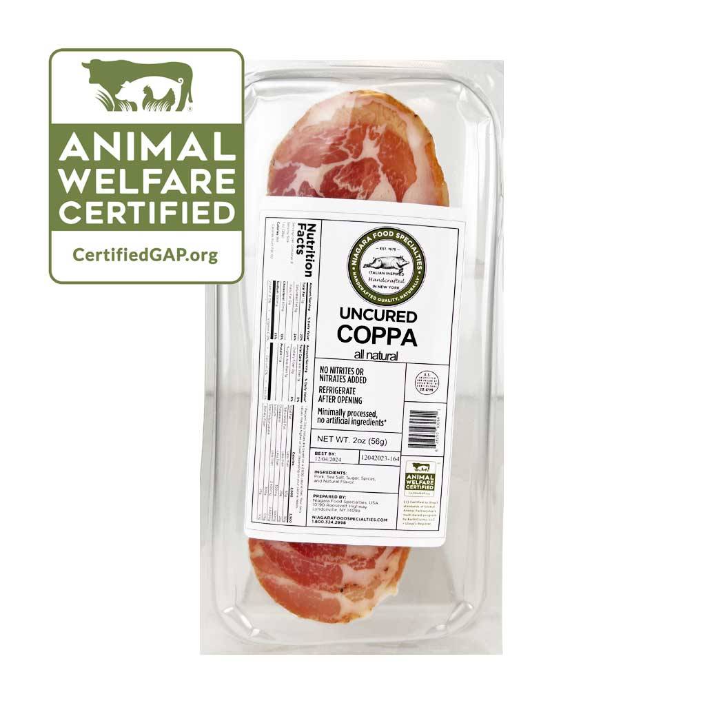 Niagara Food Specialties Super Premium Uncured Coppa Sliced 1