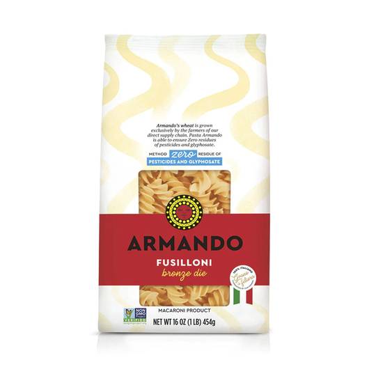 Armando Fusilloni Pasta, 100% Italian Wheat, Bronze Cut 1