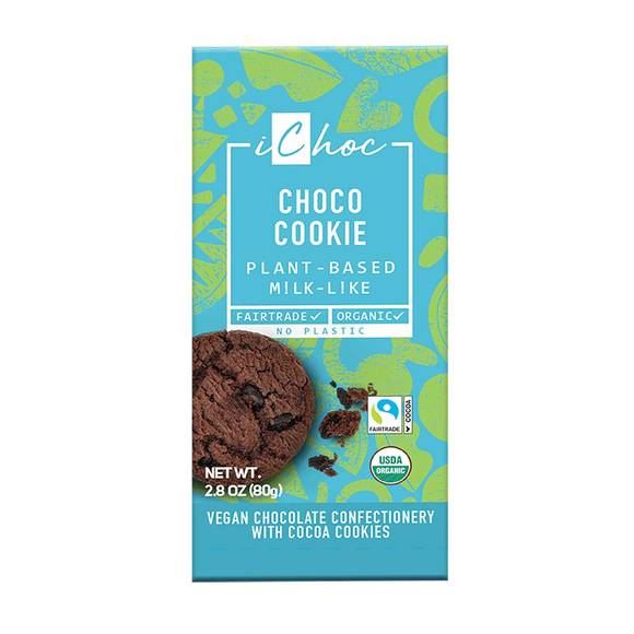 iChoc Chocolate w/ Cocoa Cookies, Organic & Vegan 1