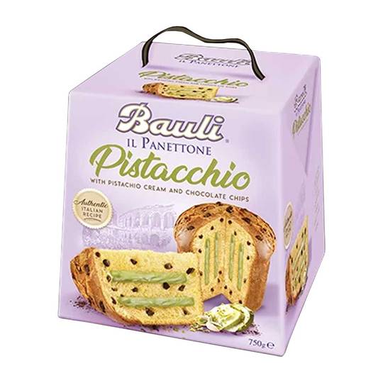 Bauli Panettone with Pistachio Filling & Chocolate Chips 1