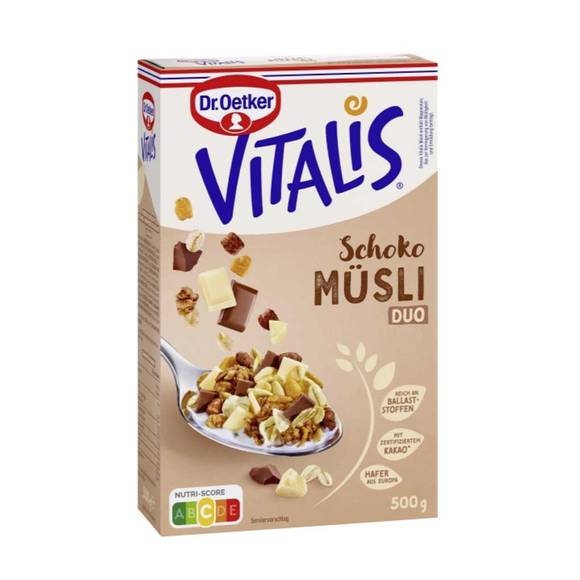 Dr. Oetker Vitalis Milk & White Chocolate Duo Muesli 1