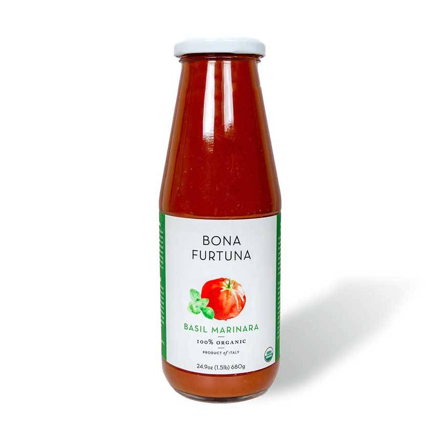 Bona Furtuna Organic Basil Marinara Pasta Sauce 1