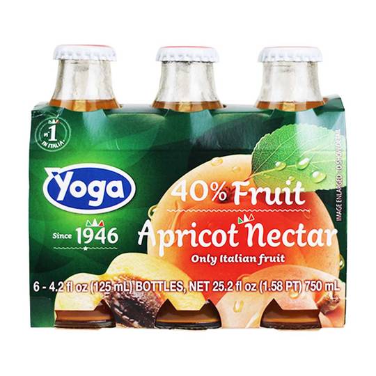 Yoga Italian Apricot Nectar, 6-Pack 1