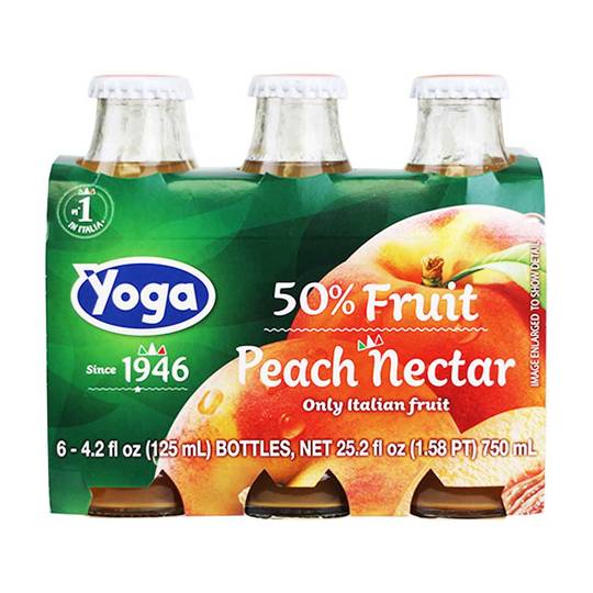 Yoga Italian Peach Nectar, 6-Pack 1