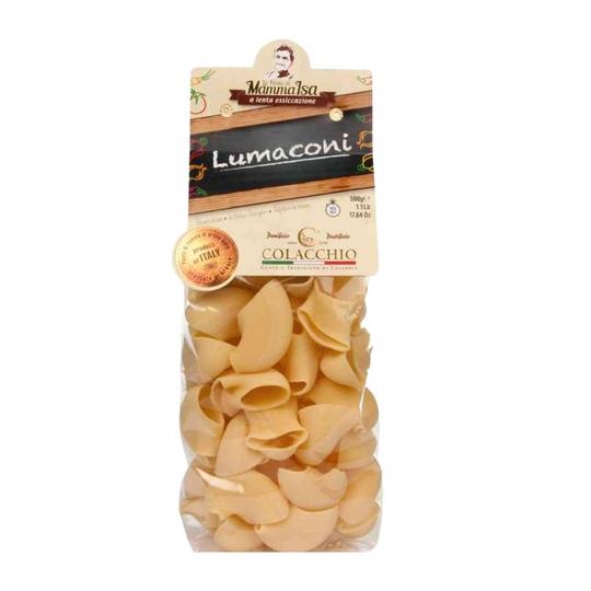 Colacchio Italian Lumaconi Pasta, Bronze Cut 1