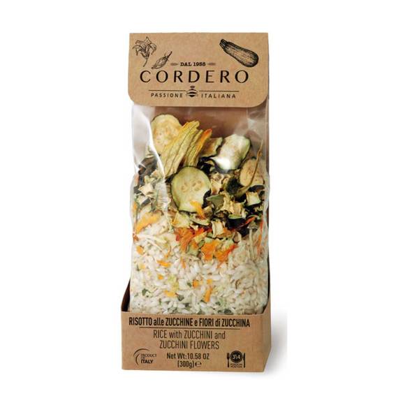Cordero Risotto with Zucchini and Zucchini flowers 1