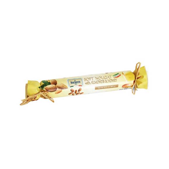 Barbiero Italian Soft Nougat with Almonds and Honey, Hand Wrapped 1