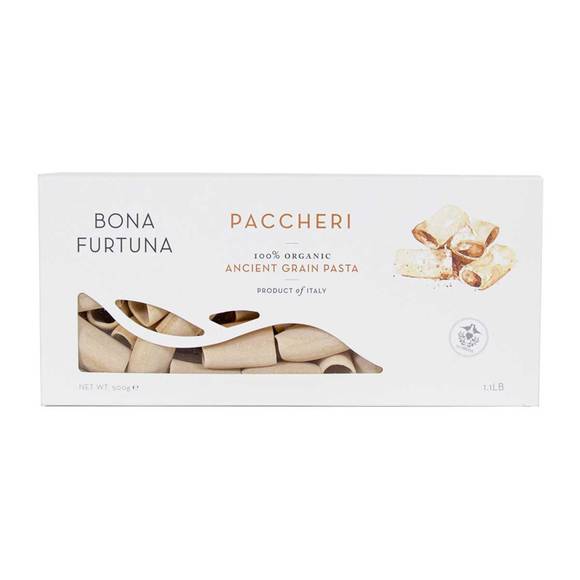 Bona Furtuna Italian Organic Ancient Grain Paccheri 1