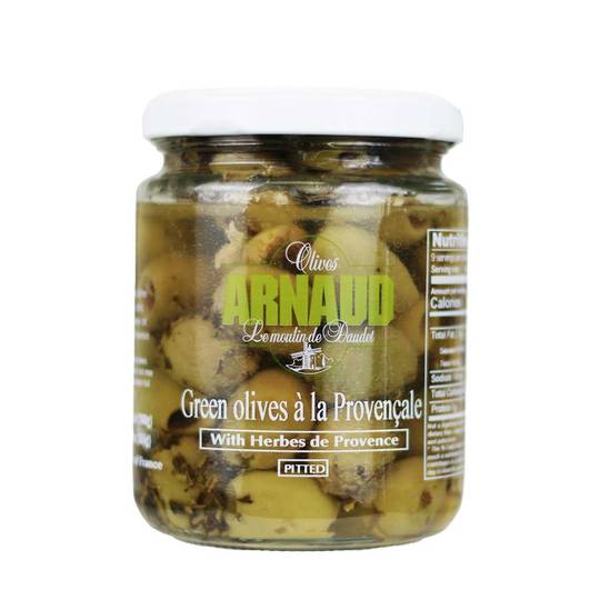 Arnaud Green Olives w/ Herbs de Provence, Pitted 1