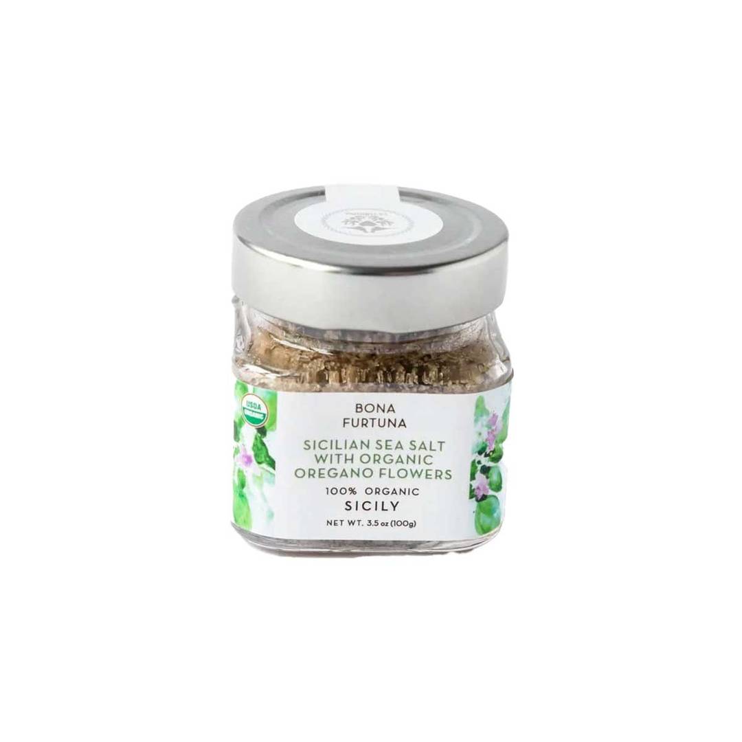 Bona Furtuna Organic Sicilian Sea Salt with Oregano Flowers 1