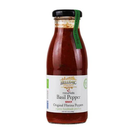 Hellenic Treasures Greek Handmade Organic Basil Pepper Sauce 1