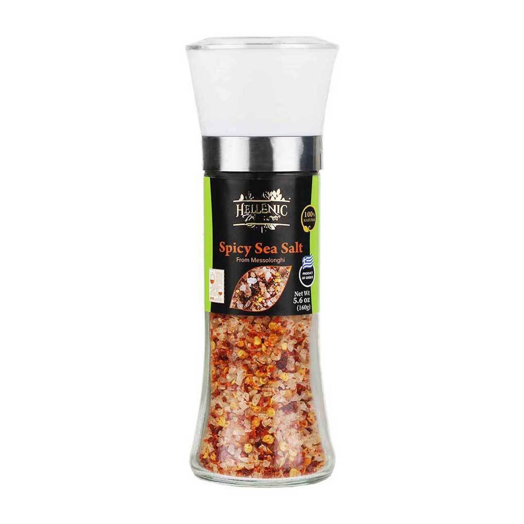 Hellenic Treasures Spicy Sea Salt Grinder from Messolonghi 1