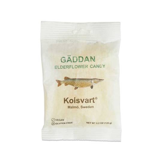 Kolsvart Swedish Elderflower Gummy Candy Fish, Vegan 1