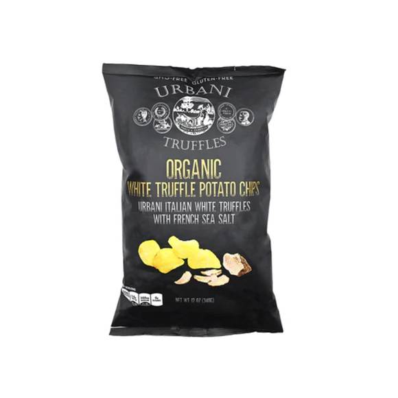 Urbani Organic White Truffle Potato Chips with French Sea Salt, Large 1