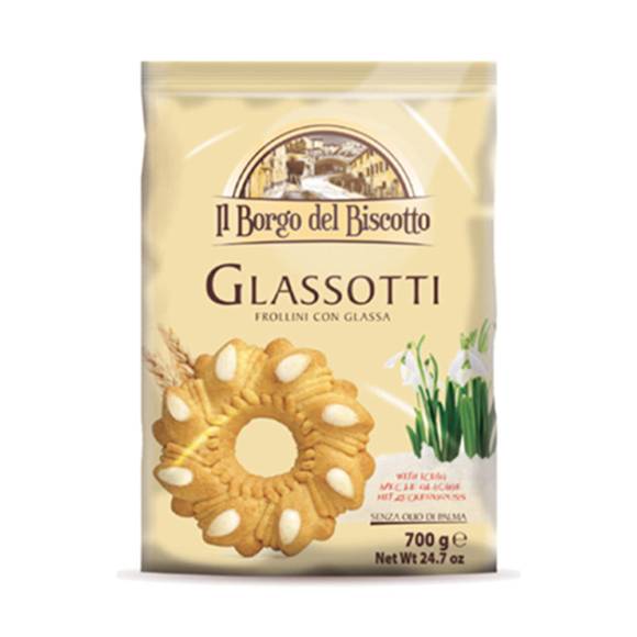 Borgo Del Biscotto Glassotti Italian Cookies with Icing, Large 1
