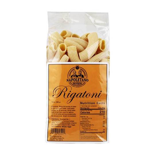 Napoletano Brothers Rigatoni Homemade Dried Pasta 1
