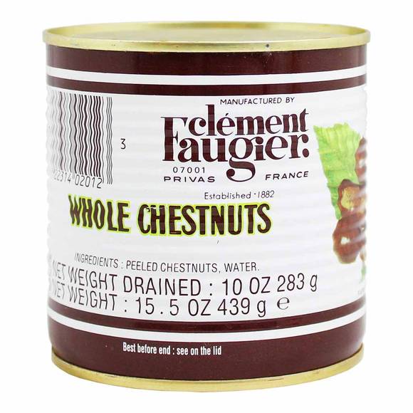 Clement Faugier French Whole Peeled Chestnuts Canned in Water 1