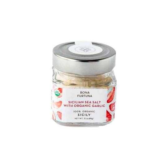 Bona Furtuna Organic Sicilian Sea Salt with Garlic 1
