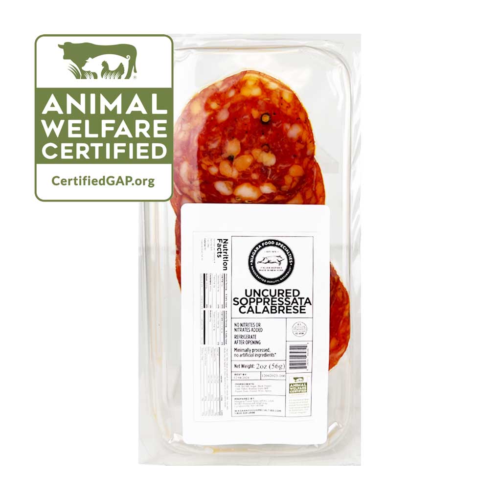 Wholesale Niagara Food Specialties Premium Uncured Calabrese Soppressata Sliced