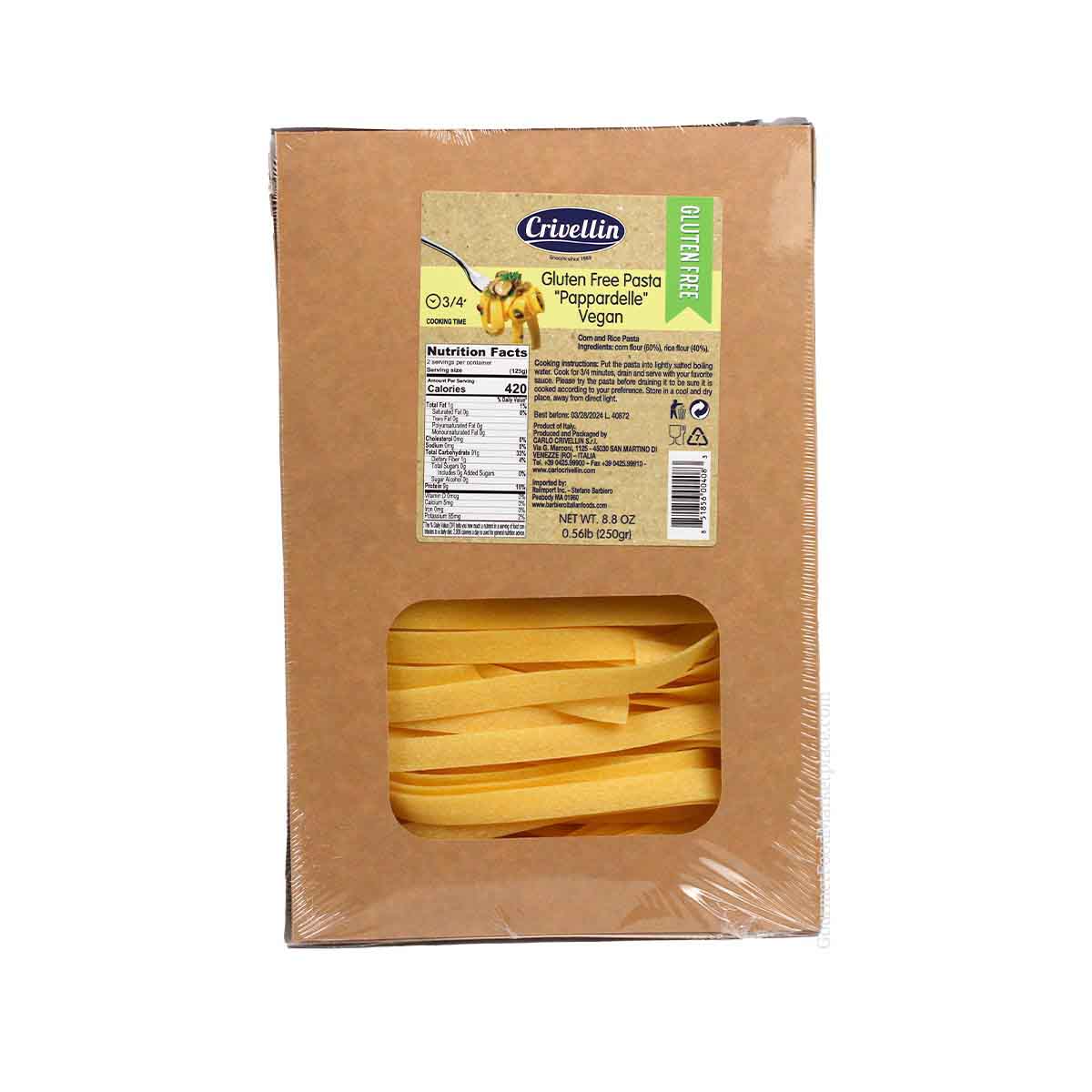 Pappardelle Pasta, Vegan and Gluten Free