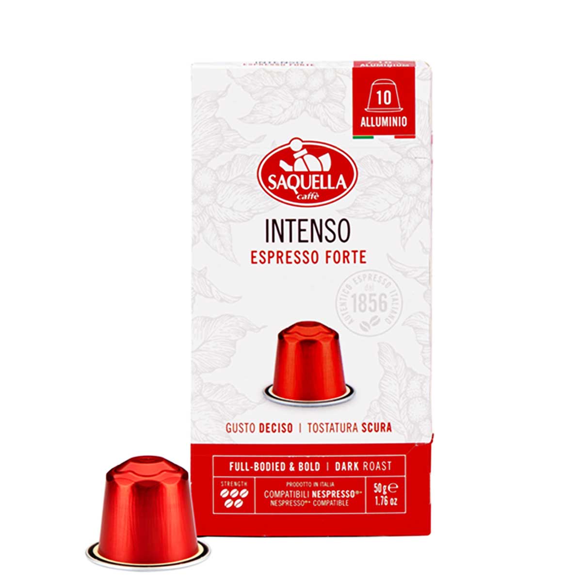 Wholesale Saquella Intenso Espresso Forte 10 Capsule Pack